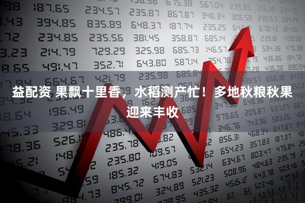 益配资 果飘十里香，水稻测产忙！多地秋粮秋果迎来丰收