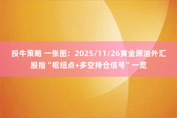 投牛策略 一张图：2025/11/26黄金原油外汇股指“枢纽点+多空持仓信号”一览